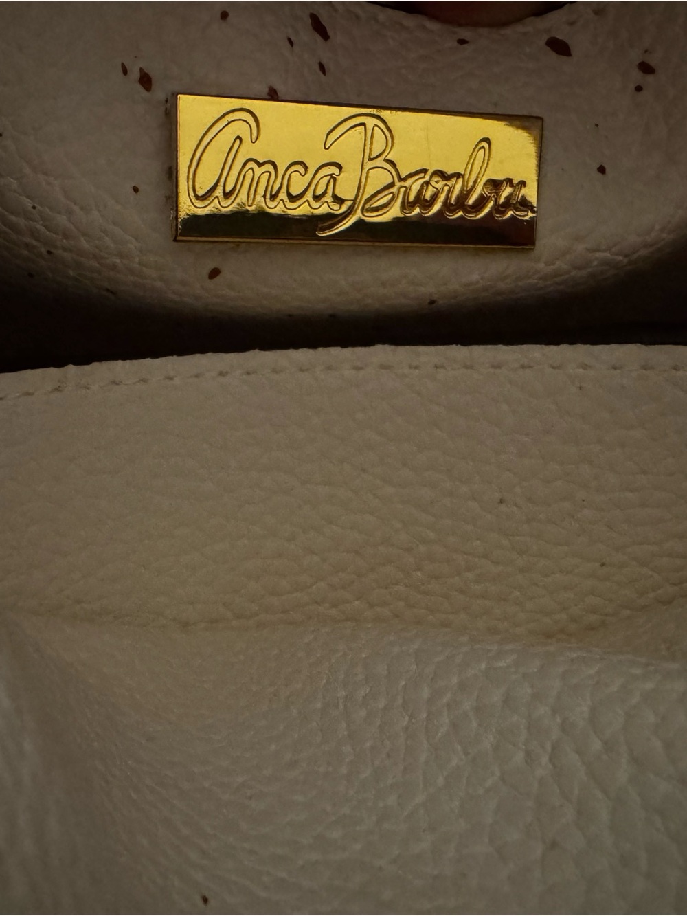 LIMITED EDITION Anca Bordiu White & Tan 'This Is Not A Birkin' Statement Satchel - Picture 4 of 7